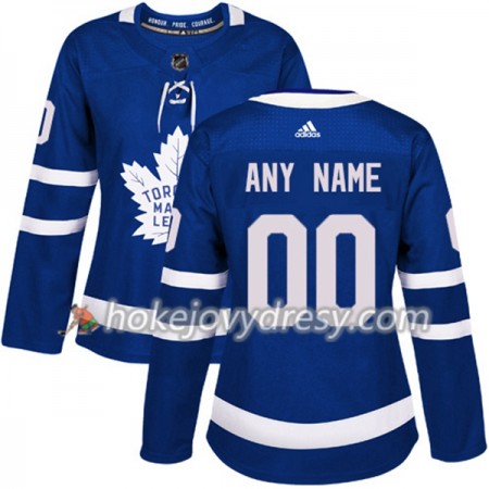 Dámské Hokejový Dres Toronto Maple Leafs Personalizované Adidas 2017-2018 Modrá Authentic